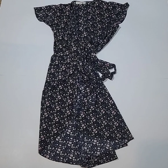 puff sleeve midi floral dress Pink & Green Floral Puff Sleeve Midi Dress – Confetti Boutique